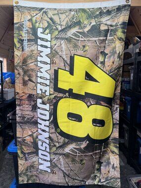 Nascar Jimmy Johnson 48 Camo Realtree Flag  3X5 Doublesided 2008